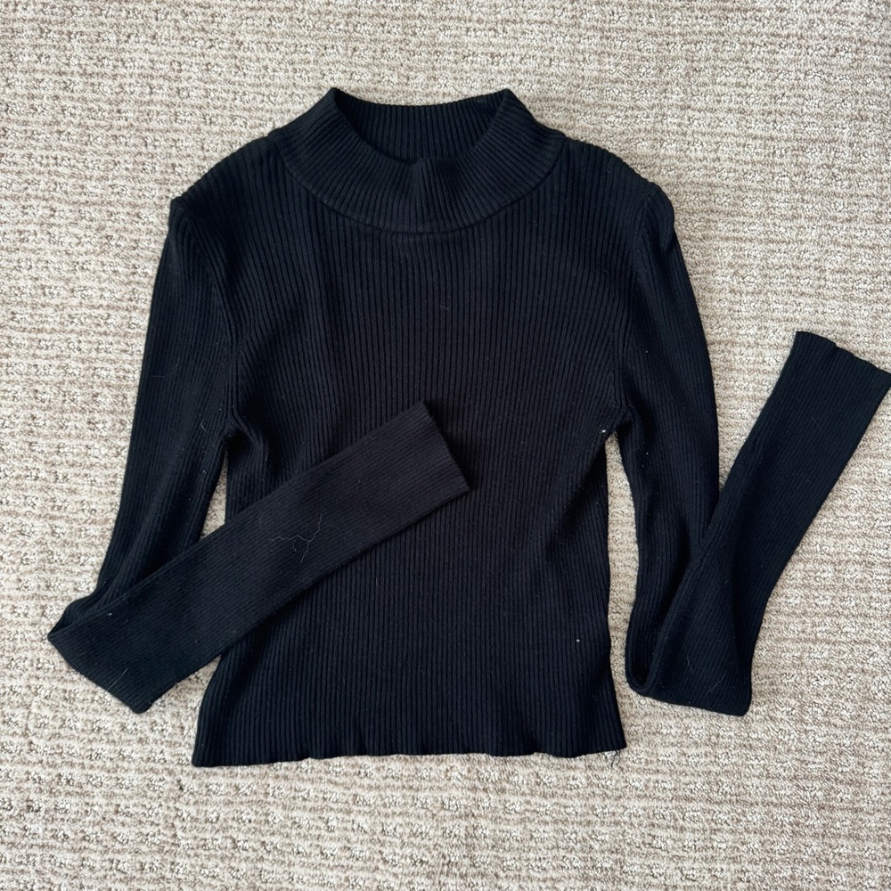 Black Mockneck Sweater